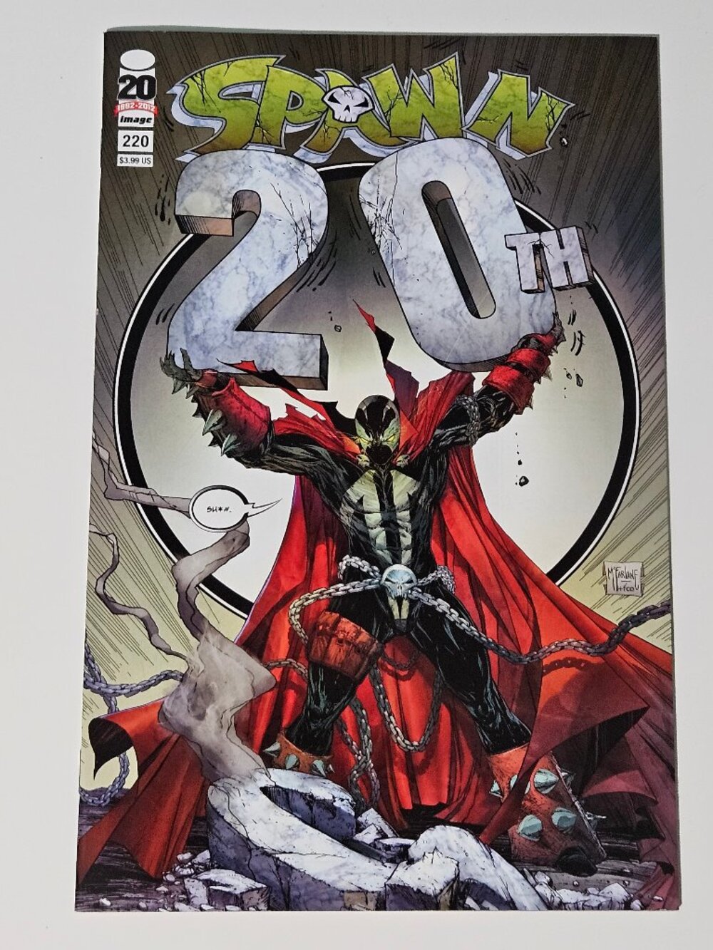 Spawn #220 (Image Comics, 2012) Todd McFarlane 20th Anniversary Issue C-032